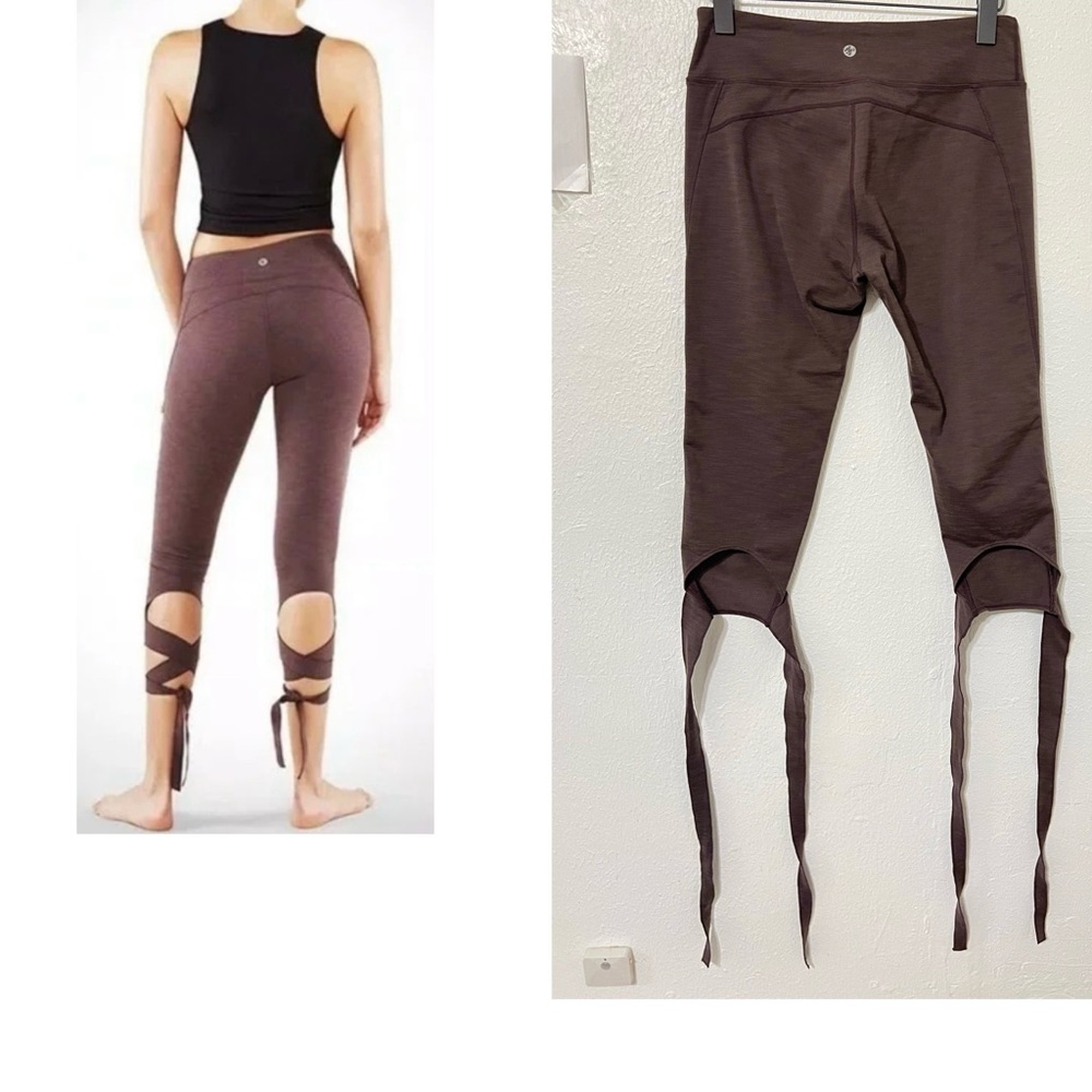 MANDUKA made for YOGA Strap Ankle Leggings Size M Cropped leggings 65% recycle